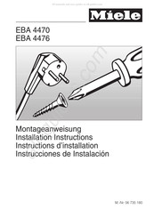 Miele EBA 4476 Montageanweisung