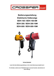 CROSSFER BDH-500-10M Bedienungsanleitung