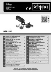 Scheppach BFR1200 Original Bedienungsanleitung