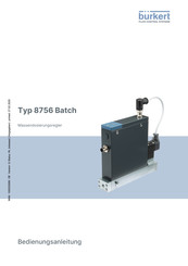 bürkert 8756 Bedienungsanleitung