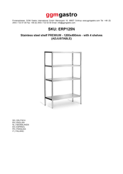 Ggm Gastro PREMIUM ERP125N Produktanleitung