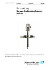 Endress+Hauser Rxn-41 Kurzanleitung