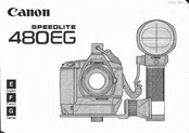 Canon SPEEDLITE 480EG Bedienungsanleitung