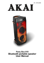 Akai Party Box 810 Bedienungsanleitung