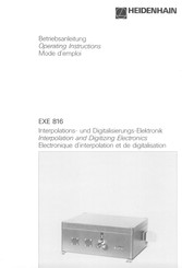 HEIDENHAIN EXE 816 Betriebsanleitung