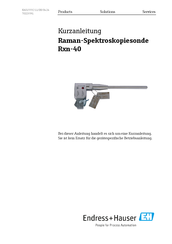 Endress+Hauser Rxn-40 Kurzanleitung
