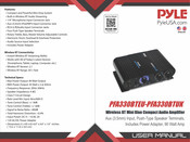 Pyle PFA330BTEU Benutzerhandbuch