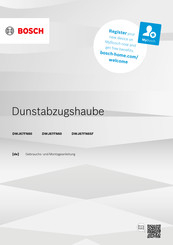 Bosch DWJ87FN6SF Gebrauchs- Und Montageanleitung