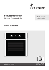 Kkt Kolbe BO8805SS Benutzerhandbuch
