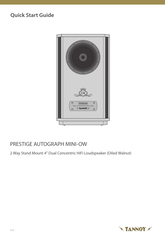 Tannoy PRESTIGE AUTOGRAPH MINI-OW Bedienungsanleitung