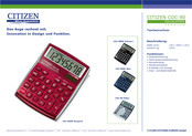 Citizen CDC-80BK Bedienungsanleitung