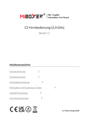 Miboxer C2 Kurzanleitung