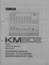 Yamaha KM802 Bedienungsanleitung