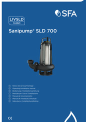 SFA Sanipump SLD 700 T Bedienungs- Und Installationsanleitung