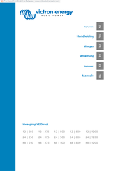 Victron energy VE.Direct 24|800 Anleitung
