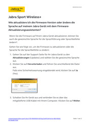Jabra Sport Wireless+ Kurzanleitung