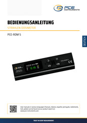 Pce Instruments PCE-RDM 5 Bedienungsanleitung
