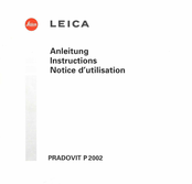 Leica PRADOVIT P 2002 Anleitung