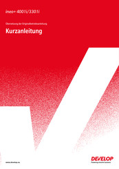 Develop ineo+ 4001i Kurzanleitung