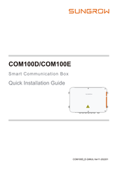 Sungrow COM100D Schnelle Installationsanleitung