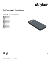 Stryker ProCeed 8002 Bedienungs- Und Wartungshandbuch