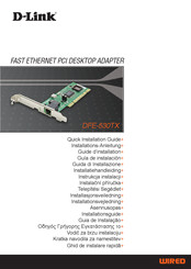 D-Link DFE-530TX Installations Anleitung