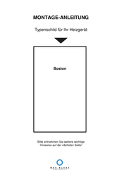 max blank Boston basic Montageanleitung