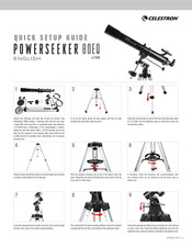 Celestron POWERSEEKER 80EQ Kurzanleitung Zur Einrichtung