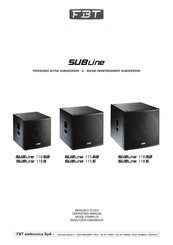 Fbt SUBLINE 115sa Benutzerhandbuch