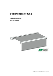 Erhardt Markisen KD Bedienungsanleitung