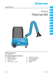Nederman FilterCart W3 Bedienungsanleitung
