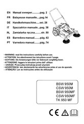 Lavor CSW 950MF Bedienungsanleitung