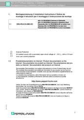Pepperl+Fuchs VBG-PB-K20-DMD-EV Montageanweisung