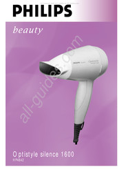 Philips beauty Optistyle silence 1600 HP4842/70 Bedienungsanleitung