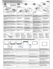 NEC HT1100 Schnellstartanleitung