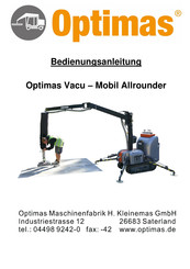Optimas 500052 Bedienungsanleitung