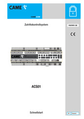 CAME ACS01MWS Schnellstart