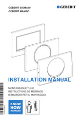 Geberit SIGMA10 Montageanleitung