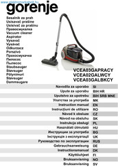 Gorenje VCEA03GAPRACY Gebrauchsanweisung