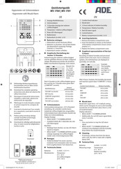 ADE WS 1701 Schnellstartanleitung