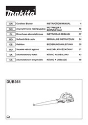 Makita DUB361 Bedienungsanleitung