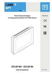 CAME BPT XTS 5IP WH Benutzerhandbuch