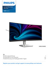 Philips 34B2U5600C Bedienungsanleitung