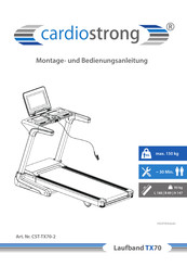 CARDIO STRONG CST-TX70-2 Montage- Und Bedienungsanleitung