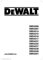 DeWalt DWE4237-QS Bersetzung Der Originalanweisungen
