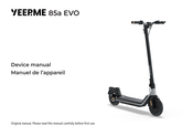 yeep.me 85a EVO Bedienungsanleitung