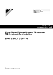 Daikin EWYT Q-Serie Betriebsanleitung