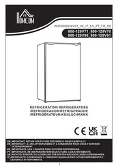 HOMCOM 800-129V91 Bedienungsanleitung