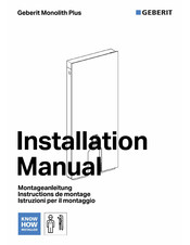 Geberit Monolith Plus Montageanleitung