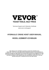 VEVOR GZB88057-CD1000LBS Benutzerhandbuch